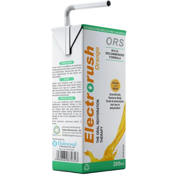 Electrorush Ready to Drink Rehydration Solution Orange 200ml