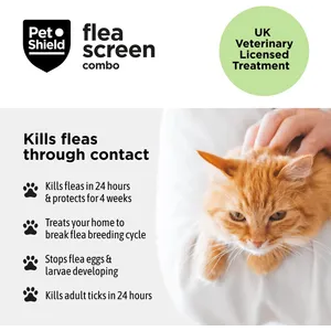 Pet Shield Flea Screen Combo Spot-On Flea & Tick Treatment for Cats Pack of 1