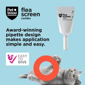 Pet Shield Flea Screen Combo Spot-On Flea & Tick Treatment for Cats Pack of 1