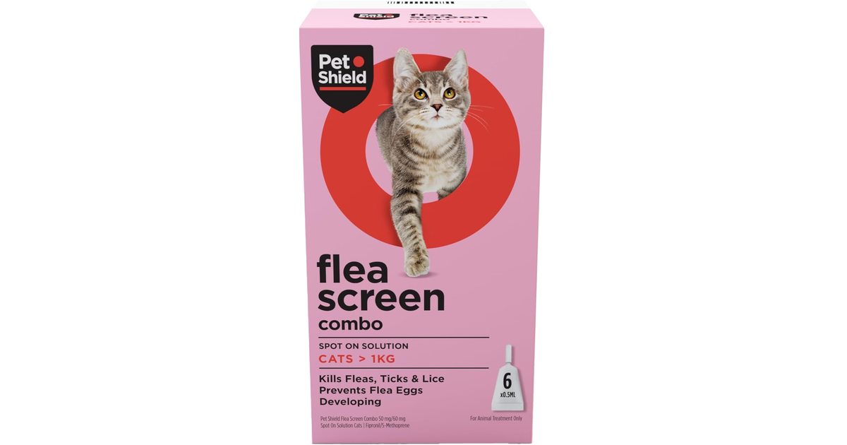 Flea Screen Combo Spot-On for Cats 6 Pack | Weldricks