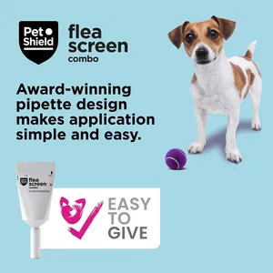Pet Shield Flea Screen Combo Spot-On Flea & Tick Treatment for Small Dogs 2 - 10 kg Pack of 3
