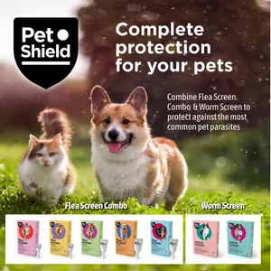 Pet Shield Worm Screen Worm Treatment for Dogs Pack of 2