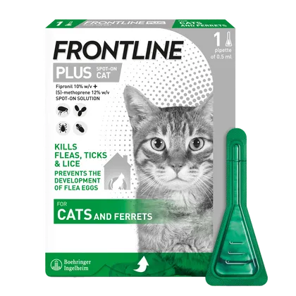 Frontline Plus Spot On Cat Pipettes Pack of 1
