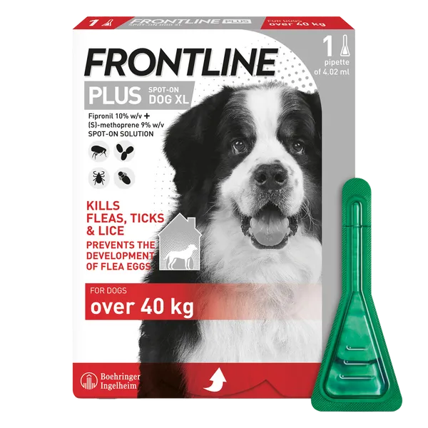 Frontline Plus Spot On Extra Large Dog Pipettes Pack of 1