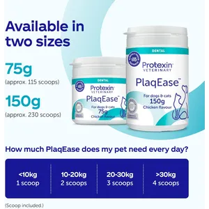 Protexin PlaqEase Dental Powder for Dogs & Cats 75g