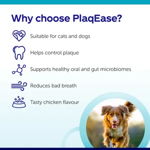 Protexin PlaqEase Dental Powder for Dogs & Cats 75g