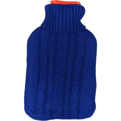 Life 1.8L Hot Water Bottle & Knitted Cover Dark Blue