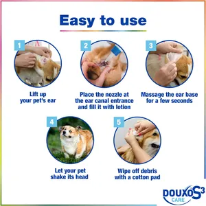 Douxo S3 Care Ear Cleaner for Dogs & Cats 120ml