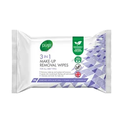Pure 3-in-1 Make-Up Removal Wipes Pack of 25