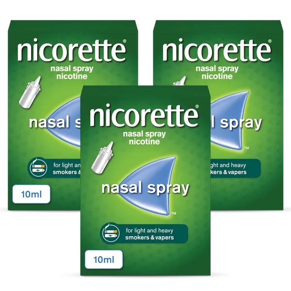 Nicorette® Nasal Spray Nicotine 10ml Pack of 3