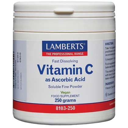 Lamberts Fast Dissolving Vitamin C Powder 250g
