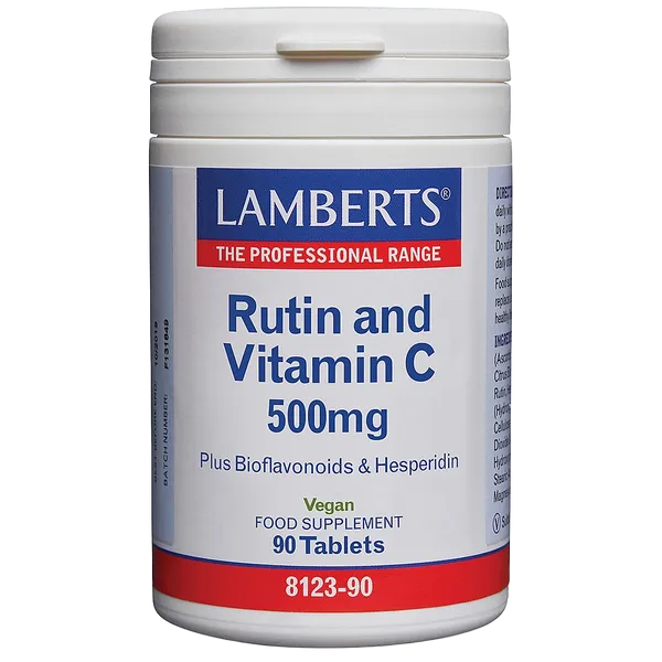 Lamberts Rutin & Vitamin C 500mg Tablets Pack of 90