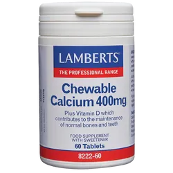 Lamberts Chewable Calcium 400mg Tablets Pack of 60