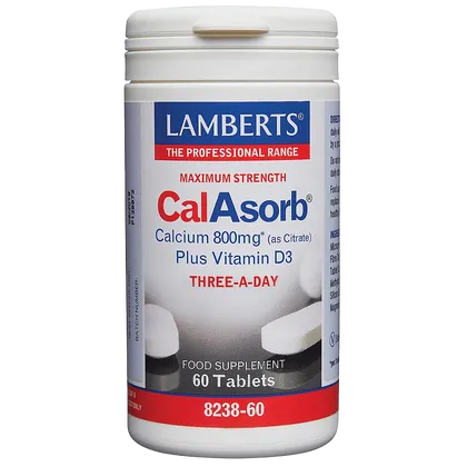 Lamberts CalAsorb Calcium 800mg Tablets Pack of 180