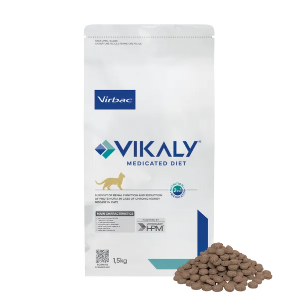 Virbac Vikaly Medicated Diet for Cats 1.5kg