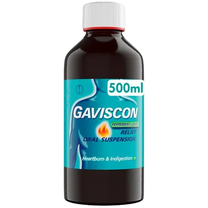Gaviscon Heartburn & Indigestion Relief Liquid Peppermint 500ml