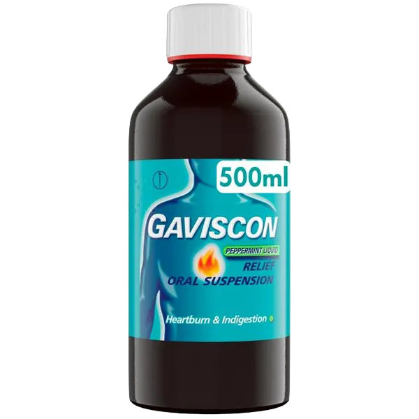Gaviscon Heartburn & Indigestion Relief Liquid Peppermint 500ml