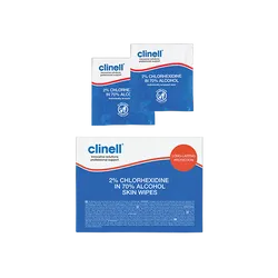 Clinell 2% Chlorhexidine in 70% Alcohol Skin Wipes Pack of 200