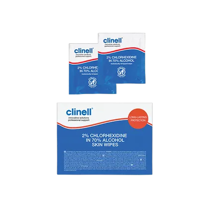 Clinell 2% Chlorhexidine in 70% Alcohol Skin Wipes Pack of 200