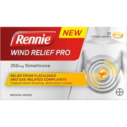 Rennie Wind Relief Pro Capsules Pack of 20