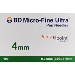BD Micro-Fine Ultra Pen Needles 32G 4mm Pack of 100