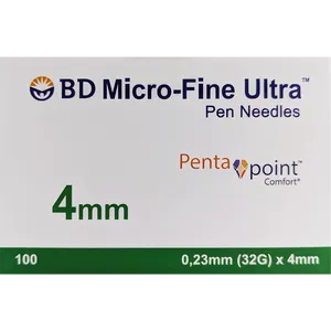 BD Micro-Fine Ultra Pen Needles 32G 4mm Pack of 100