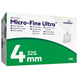 BD Micro-Fine Ultra Pen Needles 32G 4mm Pack of 100