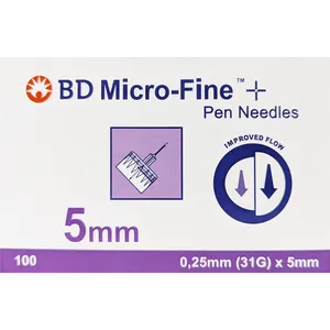 BD Micro-Fine Ultra Pen Needles 31G 5mm Pack of 100