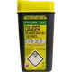Sharpsafe 0.2L Grey Yellow Lid UK Sharps Bin