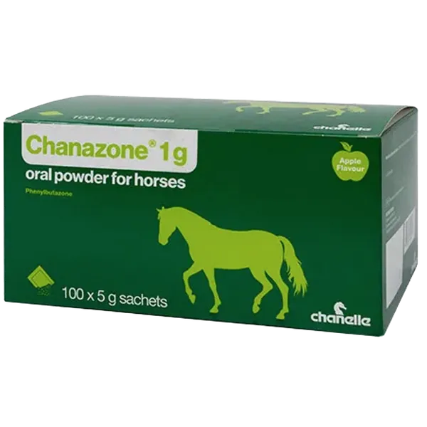 Chanazone Oral Powder 1g Apple Flavour Sachet Single (Phenylbutazone)