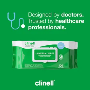 Clinell Universal Thick Wipes Pack of 100