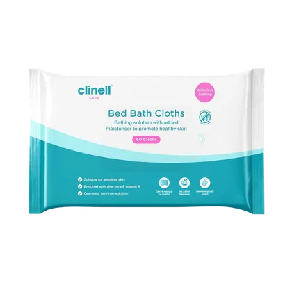 Clinell Skin Bed Bath Cloths Pack of 60