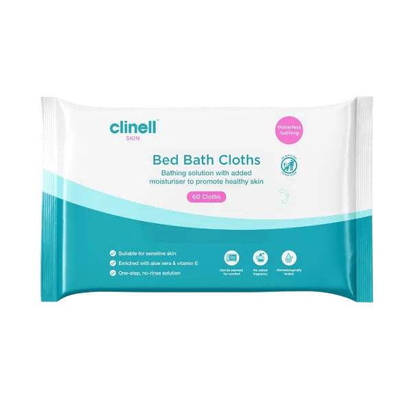 Clinell Skin Bed Bath Cloths Pack of 60
