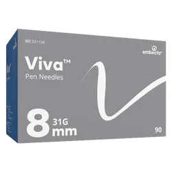 BD Viva Pen Needles 31G 8mm Pack of 90