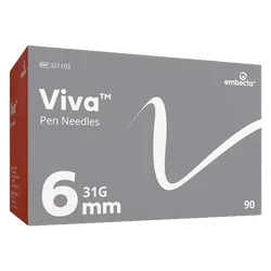 BD Viva Pen Needles 31G 6mm Pack of 90