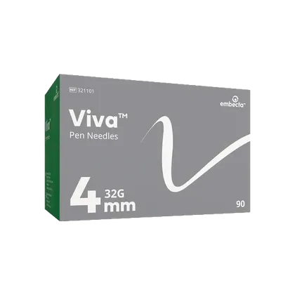 BD Viva Pen Needles 32G 4mm Pack of 90