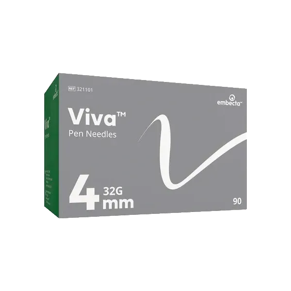 BD Viva Pen Needles 32G 4mm Pack of 90