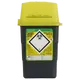 Sharpsafe 1L Grey Yellow Lid UK Sharps Bin