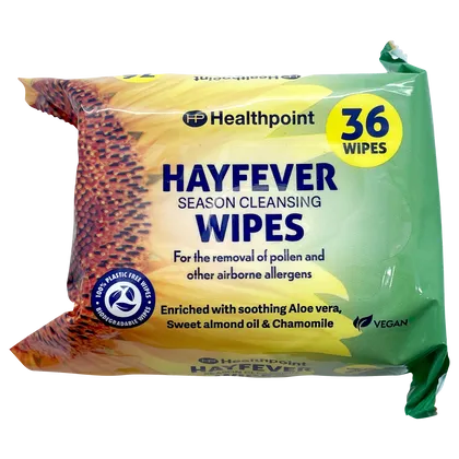 Healthpoint Hayfever Relief Wipes Pack of 36