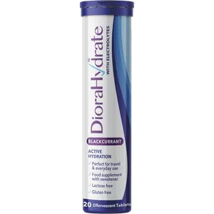 DioraHydrate Blackcurrant Hydration Tablets Pack of 20