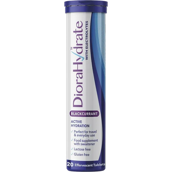 DioraHydrate Blackcurrant Hydration Tablets Pack of 20