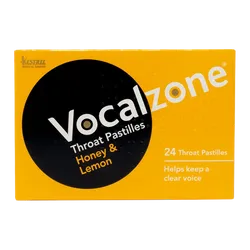 Vocalzone Honey & Lemon Pastilles Pack of 24