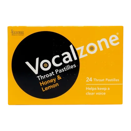 Vocalzone Honey & Lemon Pastilles Pack of 24