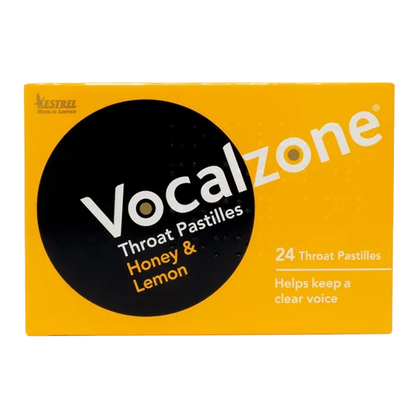 Vocalzone Honey & Lemon Pastilles Pack of 24
