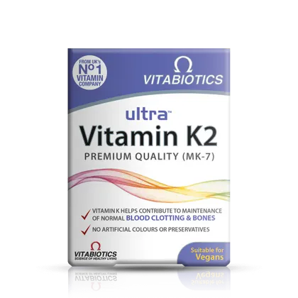 Vitabiotics Ultra Vitamin K2 150µg Tablets Pack of 60