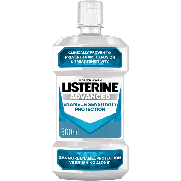 Listerine Advanced Enamel & Sensitivity Protection Mouthwash 500ml