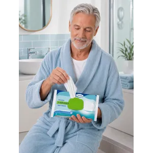 TENA ProSkin Adult Wet Wipes 48s | Gentle Incontinence Skin Cleansing