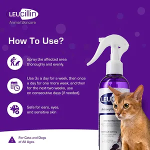 Leucillin Antiseptic Pet Skincare Spray 250ml