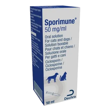 Sporimune 50mg/ml Oral Solution for Cats & Dogs 50ml