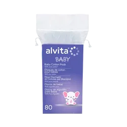 Alvita Baby Cosmetic Pads Pack of 80
